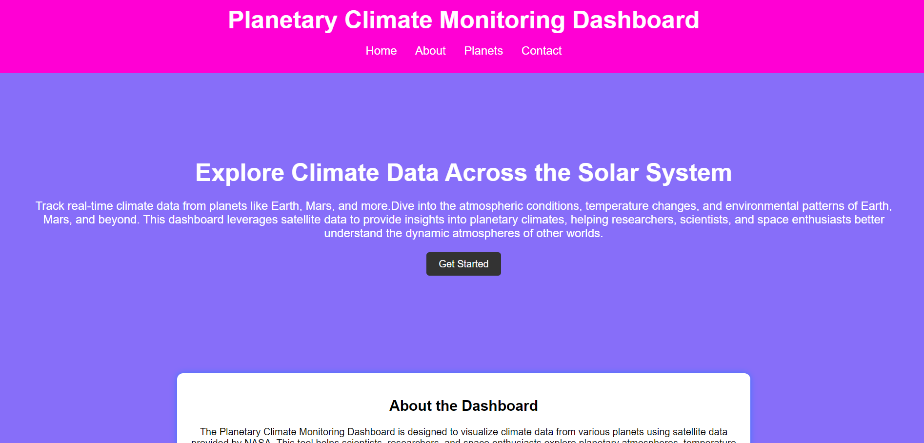Climate Monitoring Dashboard